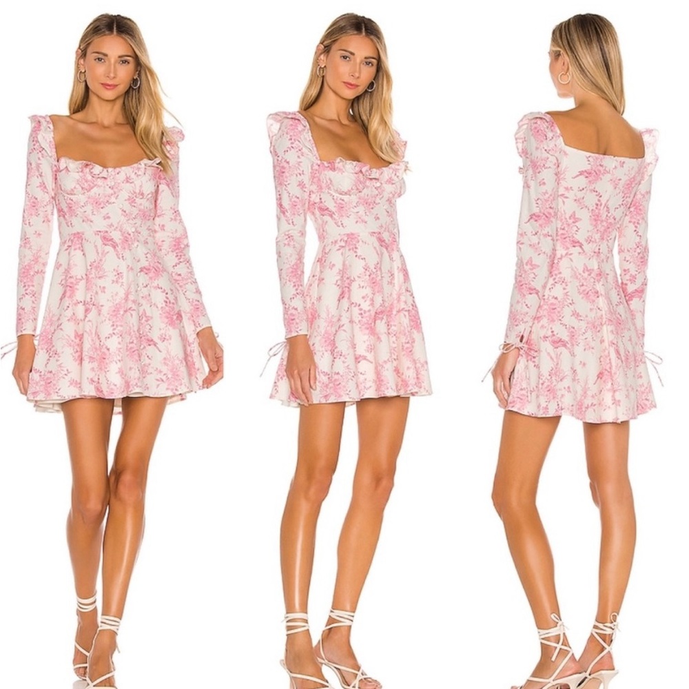 MAJORELLE Bel Air Parisian toile bustier dress size medium